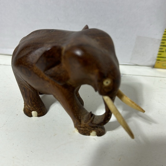 3 Wooden Elephants. Tallest Approx. 3” - Picture 4 of 7